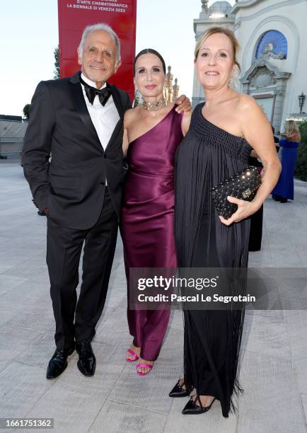 Marc Toesca and guests attends a red carpet for the movie "Enea" at the 80th Venice International Film Festival on September 05, 2023 in Venice,...
