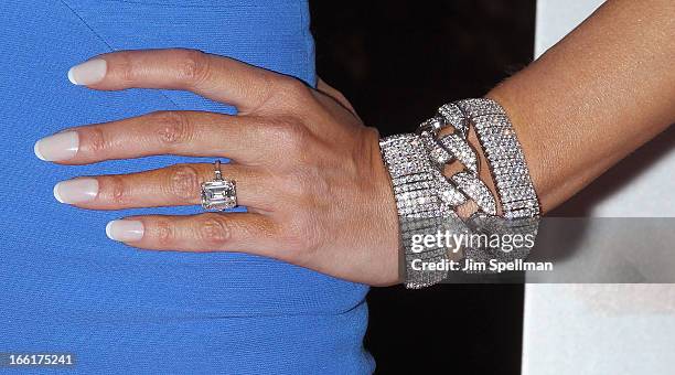 Model Melania Trump attends the "Celebrity Apprentice All-Star" event at Trump Tower on April 9, 2013 in New York City.