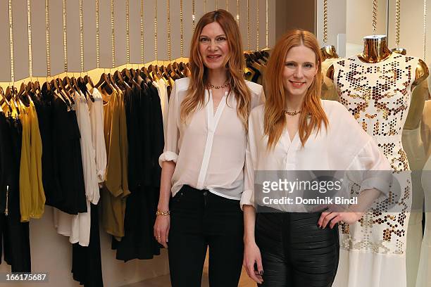 Designer Alexandra Fischer-Roehler and Johanna Kuehl attend the Kaviar Gauche store opening on April 9, 2013 in Munich, Germany.