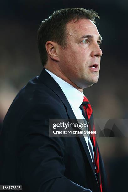 Malky Mackay manager of Cardiff City during the npower Championship match between Cardiff City and Barnsley at the Cardiff City Stadium on April 9,...