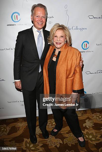 David Dreier and Wallis Annenberg attend The Colleagues 25th annual spring luncheon honoring Wallis Annenberg held at the Beverly Wilshire Four...