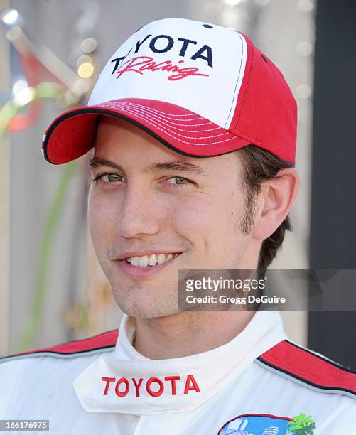 Actor Jackson Rathbone attends the 2013 Toyota Pro/Celebrity Race press practice day on April 9, 2013 in Long Beach, California.