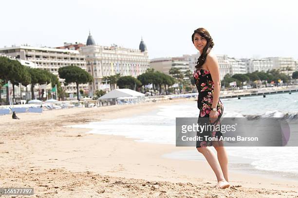 Caterina Murino attends "The Odyssee" photocall on the Croisette on April 9, 2013 in Cannes, France.