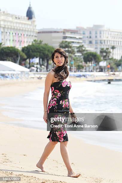 Caterina Murino attends "The Odyssee" photocall on the Croisette on April 9, 2013 in Cannes, France.