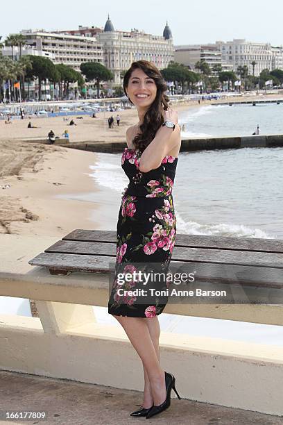 Caterina Murino attends "The Odyssee" photocall on the Croisette on April 9, 2013 in Cannes, France.