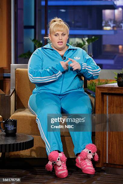 Episode 4441 -- Pictured: Actress Rebel Wilson during an interview on April 9, 2013 --