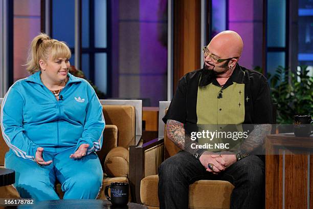 Episode 4441 -- Pictured: Actress Rebel Wilson, cat behavior expert Jackson Galaxy during an interview on April 9, 2013 --