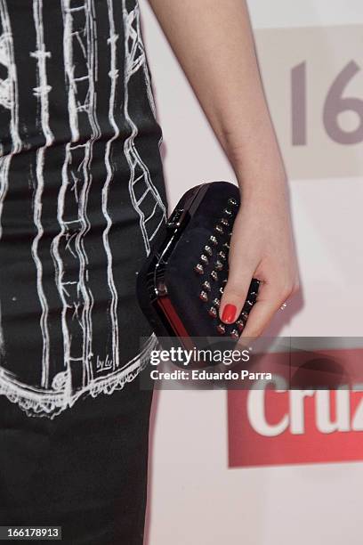 Giselle Calderon attends the Malaga Film Festival party photocall at MOMA 56 disco on April 9, 2013 in Madrid, Spain.