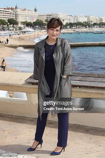 Cecilia Hornus attends the "Marseille" photocall on April 9, 2013 in Cannes, France.