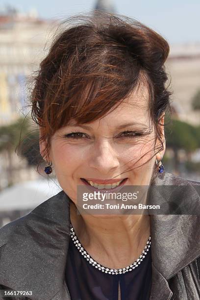 Cecilia Hornus attends the "Marseille" photocall on April 9, 2013 in Cannes, France.