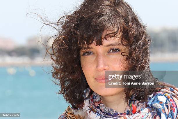 Helene Seuzaret attends the "Marseille" photocall on April 9, 2013 in Cannes, France.