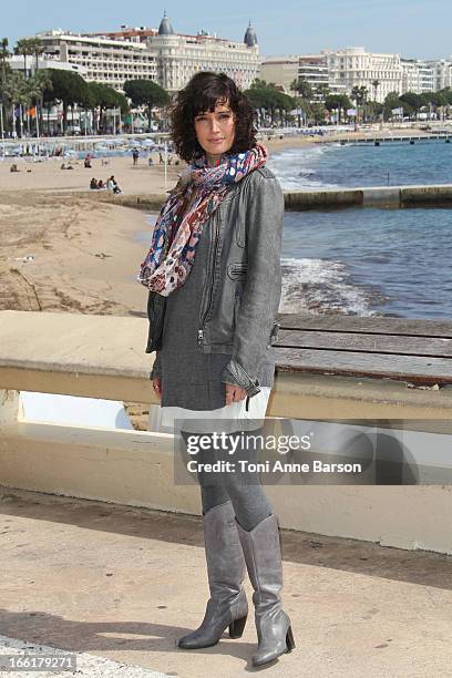 Helene Seuzaret attends the "Marseille" photocall on April 9, 2013 in Cannes, France.