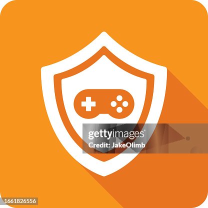 Shield Video Game Controller Retro Icon Silhouette 1 Shield Video Game Controller Retro Icon Silhouette 1