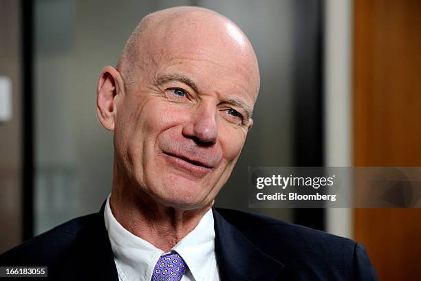 James Hughes-Hallett, chairman of John Swire & Sons Ltd., speaks during an interview in Singapore, on Tuesday, April 9, 2013. Hong Kong home prices,...