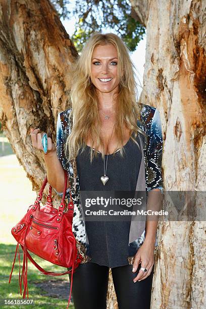 Annalise Braakensiek attends the Camilla show during Mercedes-Benz Fashion Week Australia Spring/Summer 2013/14 at Centennial Park on April 10, 2013...