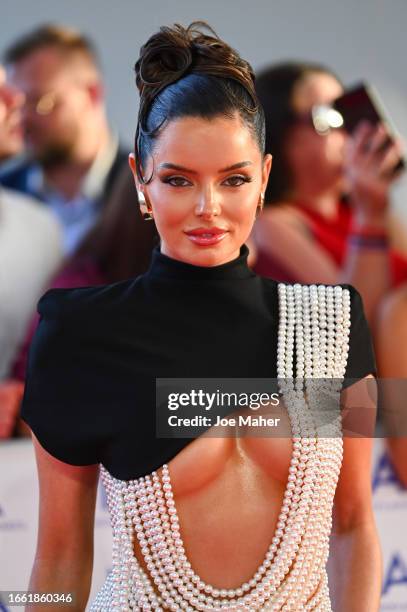 Maura Higgins attends the National Television Awards 2023 at The O2 Arena on September 05, 2023 in London, England.