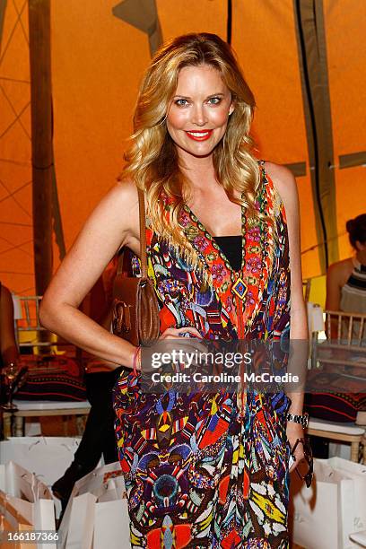 Kelly Landry attends the Camilla show during Mercedes-Benz Fashion Week Australia Spring/Summer 2013/14 at Centennial Park on April 10, 2013 in...