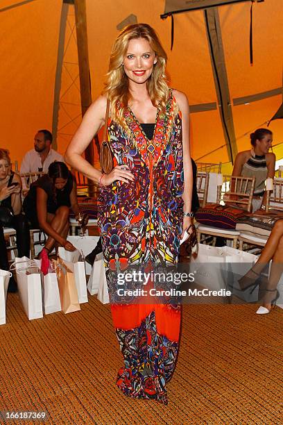 Kelly Landry attends the Camilla show during Mercedes-Benz Fashion Week Australia Spring/Summer 2013/14 at Centennial Park on April 10, 2013 in...