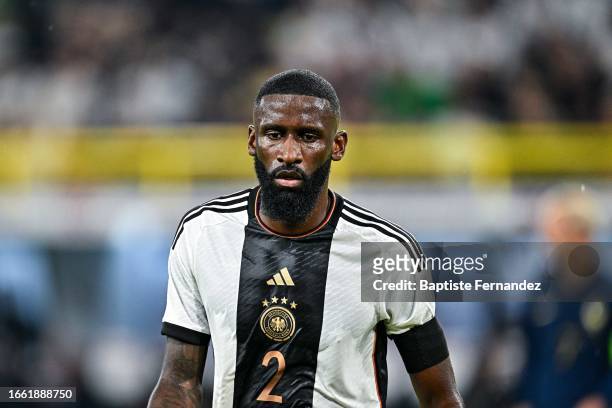 Antonio RUDIGER of Germany during the International Friendly soccer match between Germany and France at Signal Iduna Park on September 12, 2023 in...