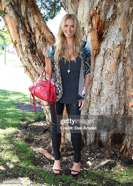 Annalise Braakensiek attends the Camilla show during Mercedes-Benz Fashion Week Australia Spring/Summer 2013/14 at Centennial Park on April 10, 2013...