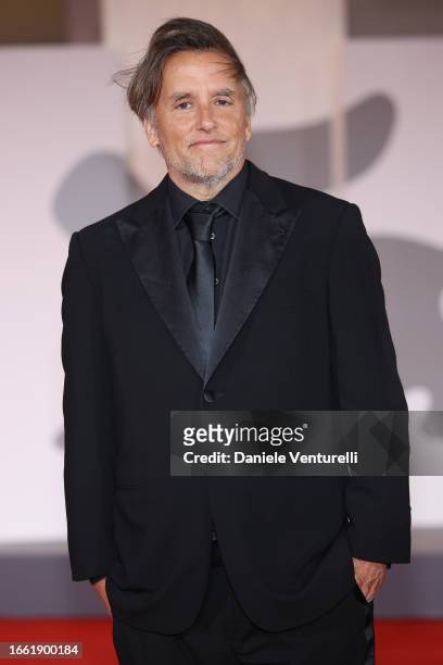 Richard Linklater attends a red carpet for the "Hit Man" Red Carpet at the 80th Venice International Film Festival on September 05, 2023 in Venice,...