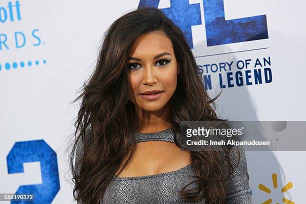 Actress Naya Rivera attends the premiere of Warner Bros. Pictures' And Legendary Pictures' '42' at TCL Chinese Theatre on April 9, 2013 in Hollywood,...