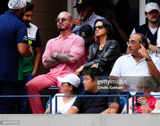 Balvin is seen at the 2023 US Open Tennis Championships on September 05, 2023 in New York City.