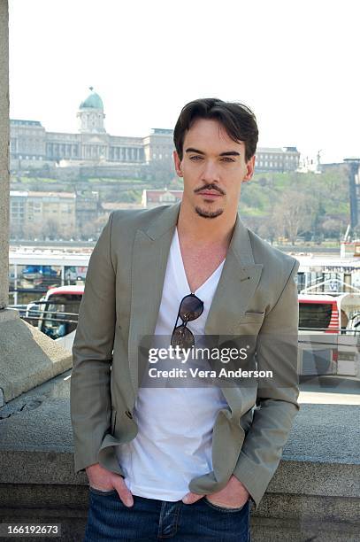 Jonathan Rhys Meyers at the "Dracula" Set Visit on April 8, 2013 in Budapest, Hungary.