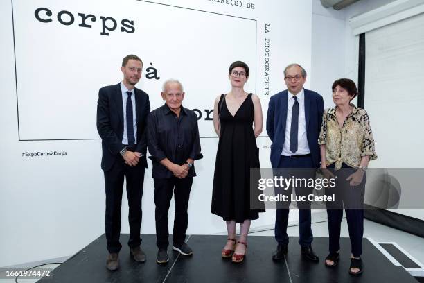 Xavier Rey, Director of Centre Pompidou, Collector, Marin Karmitz, Curator Julia Jones, Laurent Le Bon, President of Centre Pompidou and Artist...
