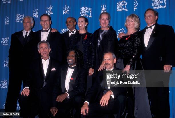 Producer Steven Bochco, actor James Sikking, actor Michael Warren, actress Veronica Hamel, actress Betty Thomas, actress Barbara Bosson, actor...