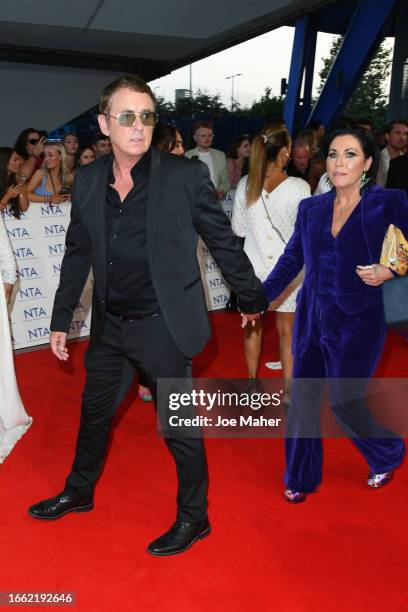 Shane Richie and Jessie Wallace attend the National Television Awards 2023 at The O2 Arena on September 05, 2023 in London, England.