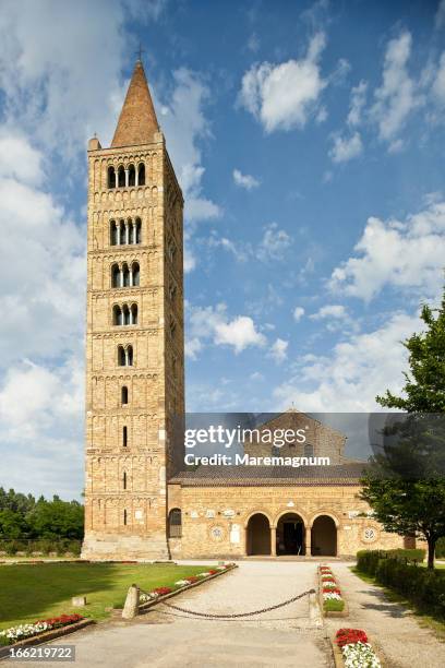 pomposa abbey - codigoro stock pictures, royalty-free photos & images