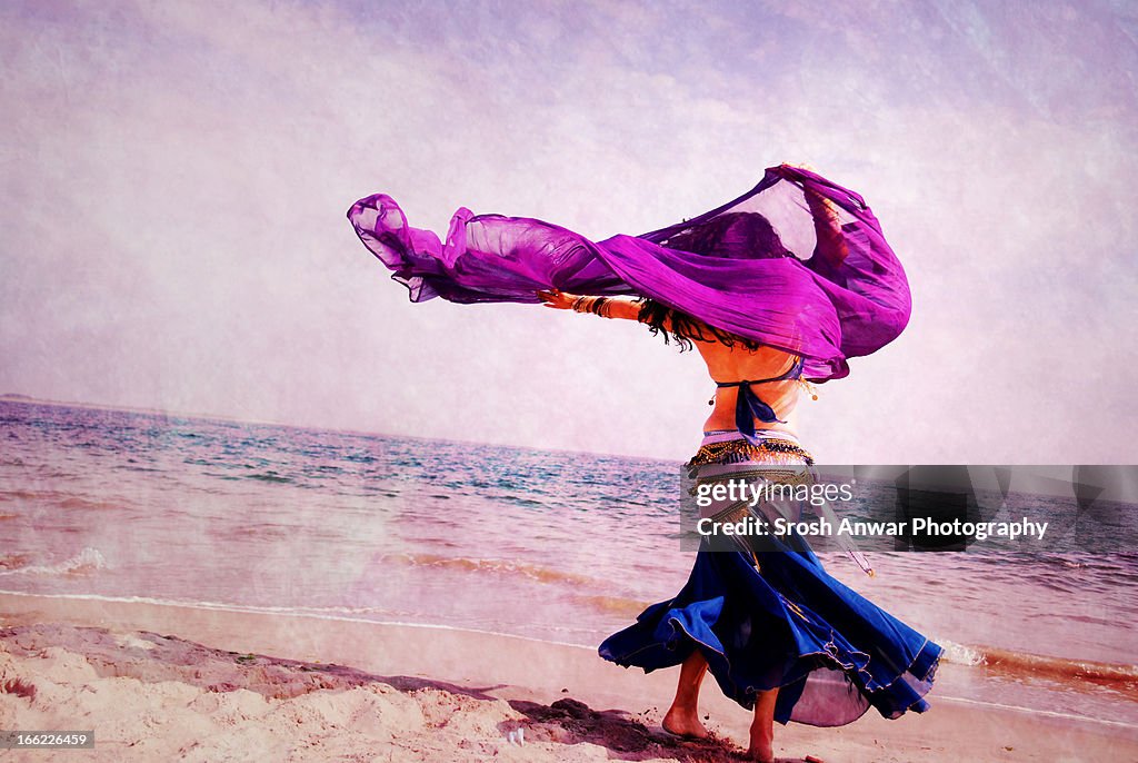 Belly Dancing at the Beach