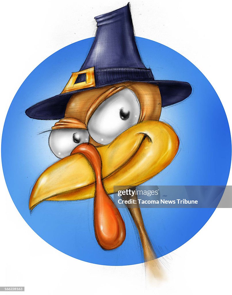 Pilgrim turkey illustration