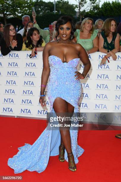 Kelle Bryan attends the National Television Awards 2023 at The O2 Arena on September 05, 2023 in London, England.