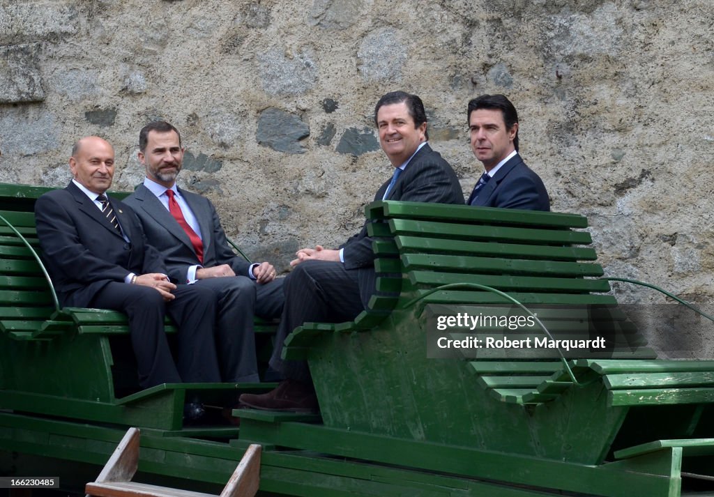 Prince Felipe of Spain Visits Catalonian Hydroelectricity Stations