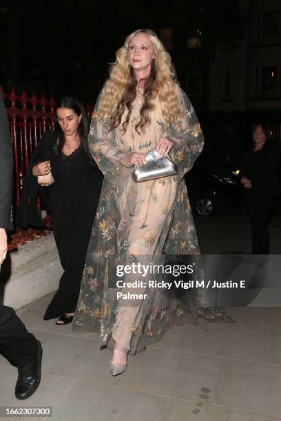 Gwendoline Christie is seen attending the ELLE Style Awards at Old Sessions House 2023 on September 05, 2023 in London, England.