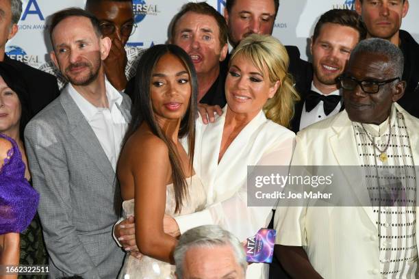 Zaraah Abrahams, Shane Richie, Letitia Dean, Danny Walters and Rudolph Walker of "EastEnders" celebrate being named Best Serial Drama in the press...