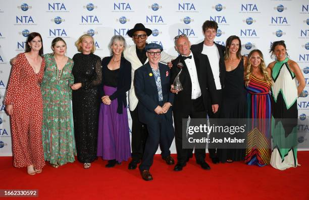 Guest, Guest, Kristen Ramsay, Suzie Fletcher, Jay Blades, Chris Shaw, Steve Fletcher, Dean Westmoreland and guests, accepting the Daytime award on...