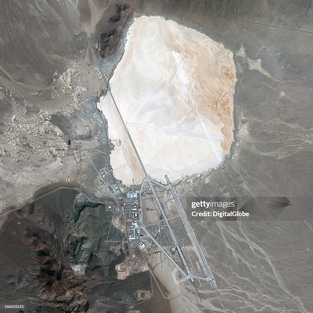 Satellite Image of Area 51, Southern Nevada, United States