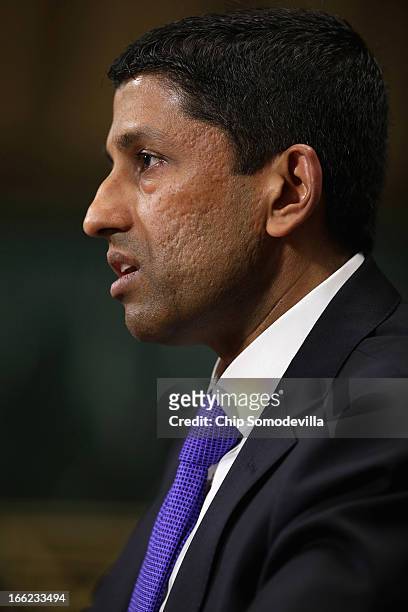 Principal Deputy Solicitor General of the United States Srikanth Srinivasan testifies before the Senate Judiciary Committee on Capitol Hill April 10,...