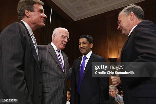 Principal Deputy Solicitor General of the United States Srikanth Srinivasan visits with Sen. Mark Warner , Senate Judiciary Committee Chairman...