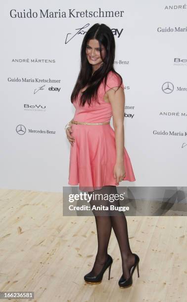 Shermine Sharivar attends the Guido Maria Kretschmer For eBay Collection Launch at Label 2 on April 10, 2013 in Berlin, Germany.