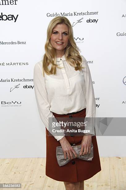 Tanja Buelter attends the Guido Maria Kretschmer For eBay Collection Launch at Label 2 on April 10, 2013 in Berlin, Germany.