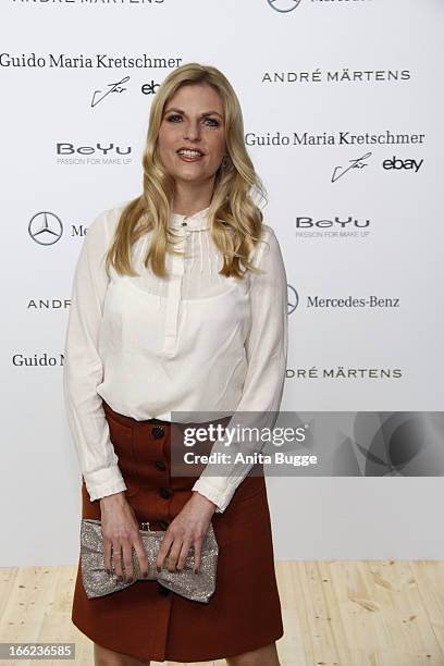 Tanja Buelter attends the Guido Maria Kretschmer For eBay Collection Launch at Label 2 on April 10, 2013 in Berlin, Germany.