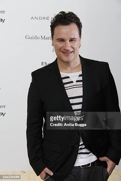 Guido Maria Kretschmer attends the Guido Maria Kretschmer For eBay Collection Launch at Label 2 on April 10, 2013 in Berlin, Germany.
