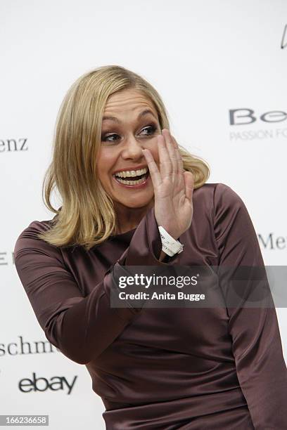 Ruth Moschner attends the Guido Maria Kretschmer For eBay Collection Launch at Label 2 on April 10, 2013 in Berlin, Germany.