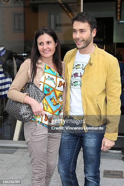 Malita Rebecchi and Giacomo Urtis attend Oggetti Smarriti di Gumdesign - 2013 Milan Design Week on April 10, 2013 in Milan, Italy.