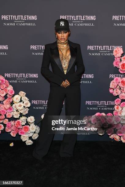 Teyana Taylor attends the PrettyLittleThing x Naomi Campbell runway show at Cipriani 25 Broadway on September 05, 2023 in New York City.