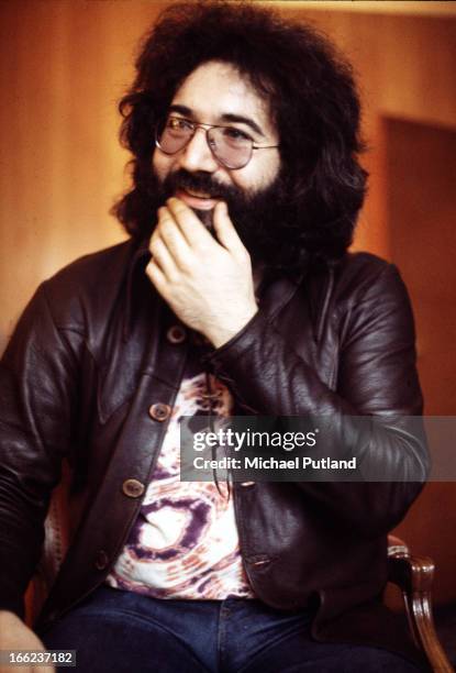 Singer, guitarist and songwriter Jerry Garcia of American rock group the Grateful Dead, London, 1972.